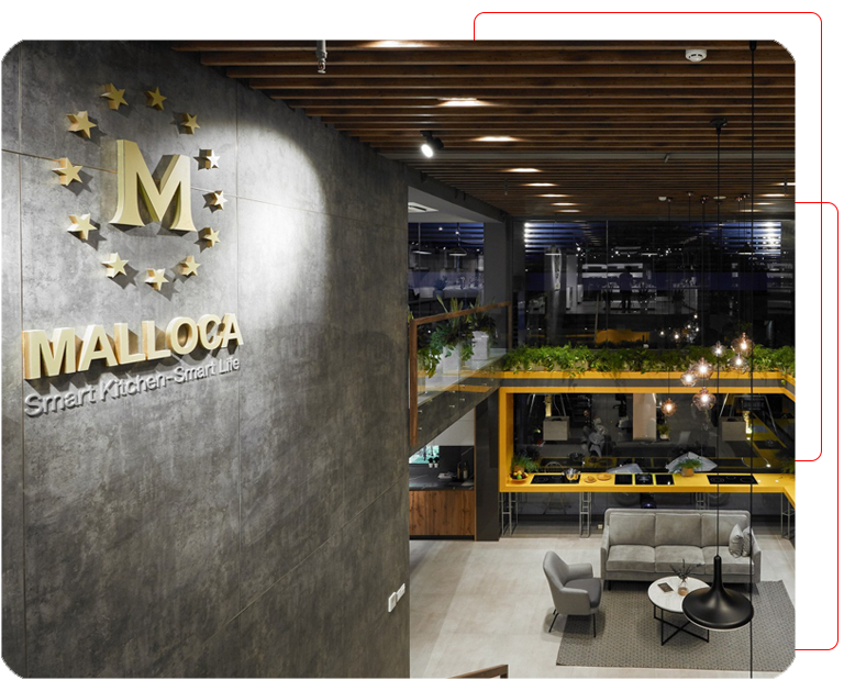 Hình ảnh showroom Malloca